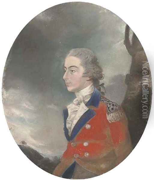 Portrait of Lieutenant Robert Morris Oil Painting - Sir Thomas Lawrence
