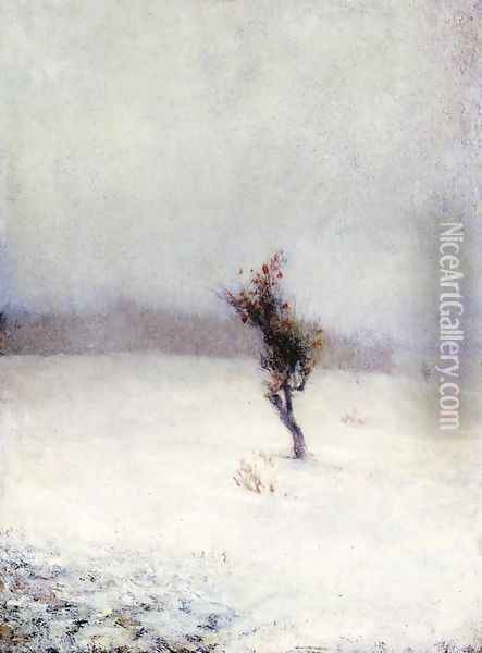 Snow Storm Oil Painting - John La Farge