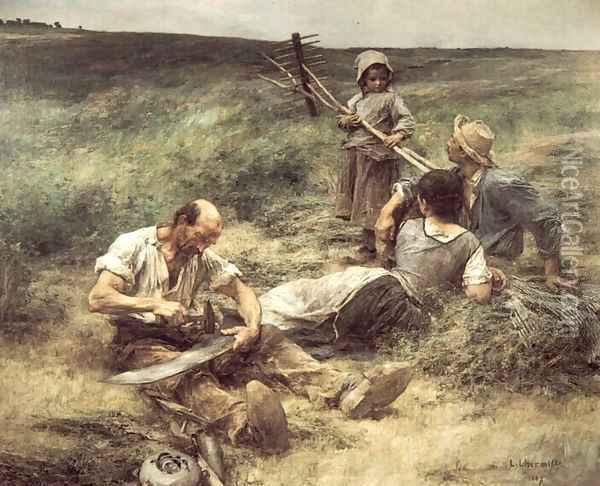 La Fenaison (The Haymakers) Oil Painting - Leon Augustin Lhermitte