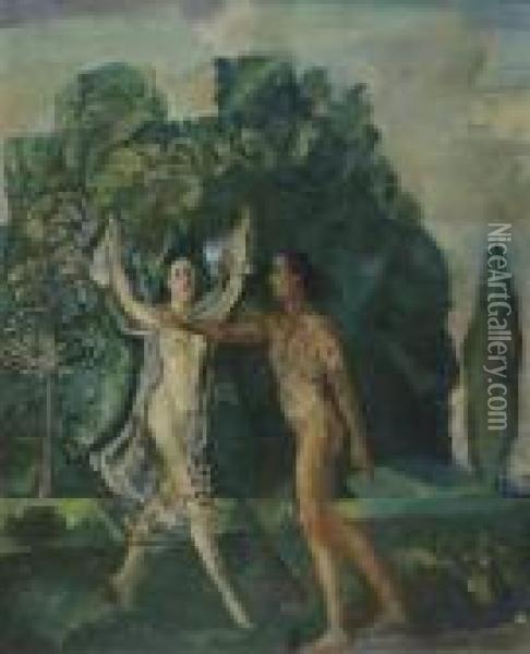 Dance Of Love Oil Painting - Arthur Bowen Davies
