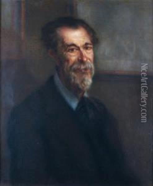 Portraitdu Peintre Francois De Montholon Oil Painting - Francois Richard De Montholon
