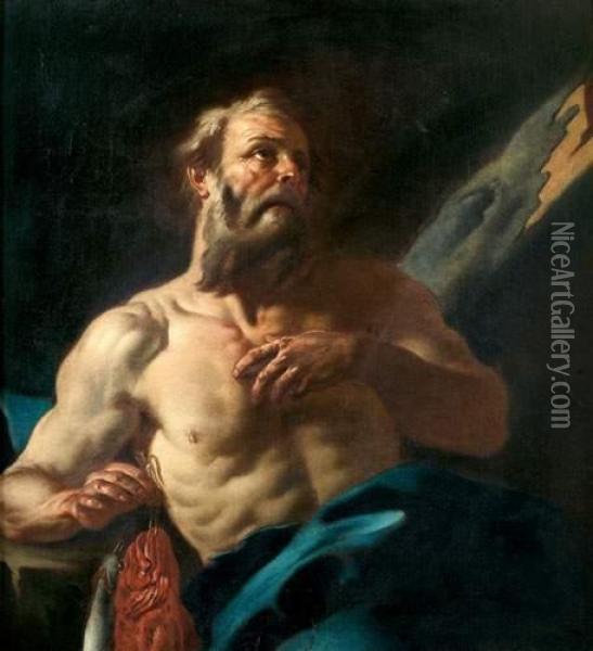 Saint Andre Oil Painting - Francesco de Mura