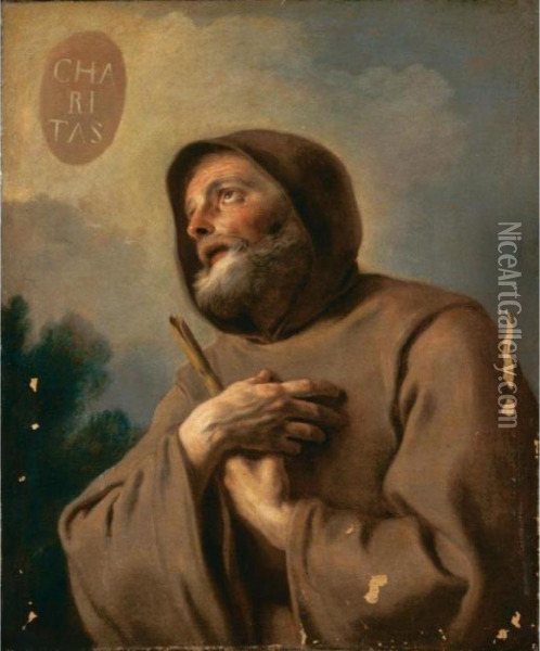 San Francesco Di Paola Oil Painting - Francesco de Mura