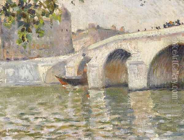 Lot on the Seine in Paris Oil Painting - Maximilien Luce