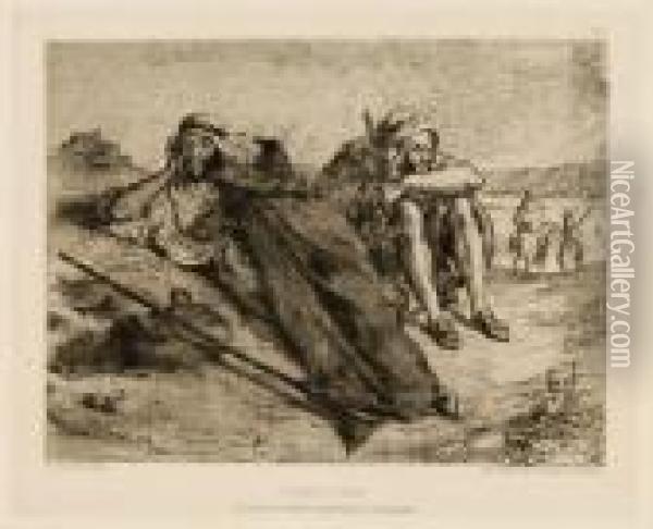 Arabesd'oran Oil Painting - Eugene Delacroix