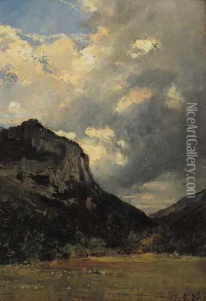 Carosello Di Nubi Oil Painting - Lorenzo Delleani