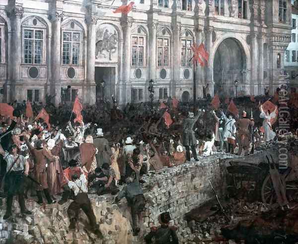 The Republic in revolt Oil Painting - Jean-Paul Laurens