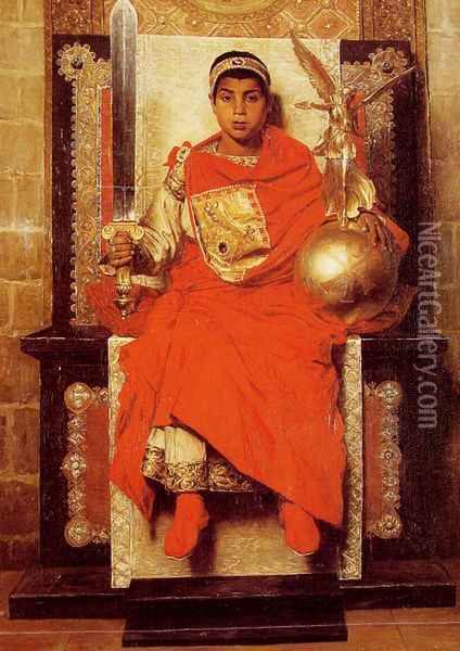 La Bas Empire Honorius (The Byzantine Emperor Honorius) Oil Painting - Jean-Paul Laurens