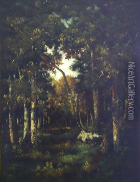 Paisaje Oil Painting - Narcisse-Virgile D Az De La Pena
