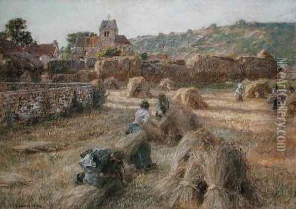 The Sheaf Binders 1897 Oil Painting - Leon Augustin Lhermitte