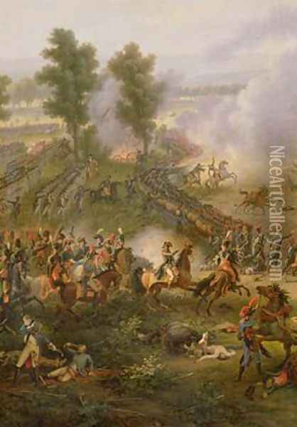 The Battle of Marengo 3 Oil Painting - Louis Lejeune