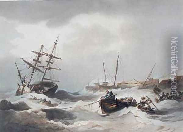 Storm off Margate Oil Painting - Loutherbourg, Philippe de