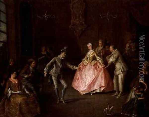Before the Ball Oil Painting - Nicolas Lancret