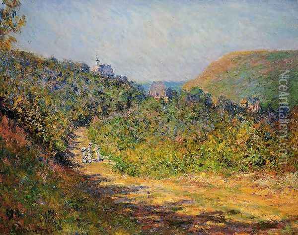 At Les Petit Dalles Oil Painting - Claude Oscar Monet