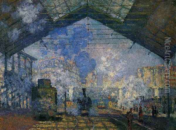 The Saint Lazare Station2 Oil Painting - Claude Oscar Monet