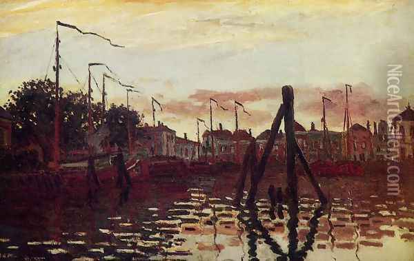 The Port Of Zaandam Oil Painting - Claude Oscar Monet