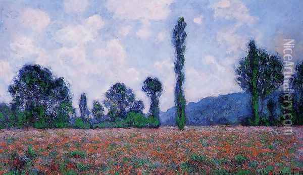 Poppy Field, Giverny Oil Painting - Claude Oscar Monet