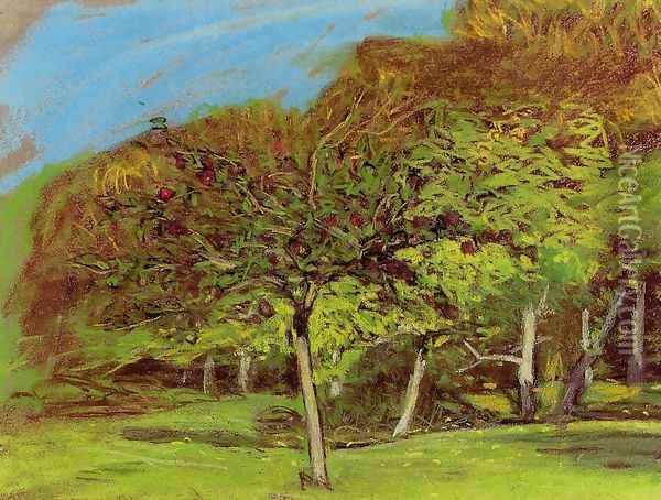 Fruit Trees Oil Painting - Claude Oscar Monet