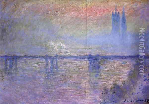 Charing Cross Bridge I Oil Painting - Claude Oscar Monet