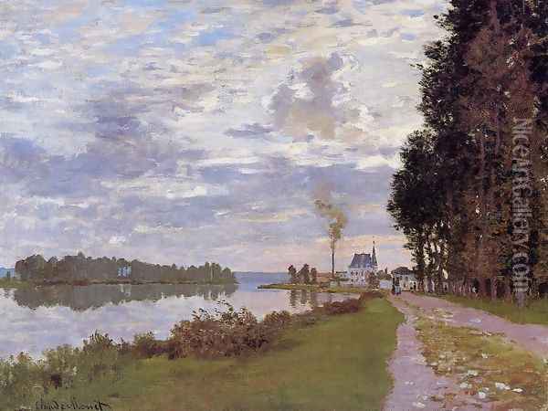 The Promenade At Argenteuil Oil Painting - Claude Oscar Monet