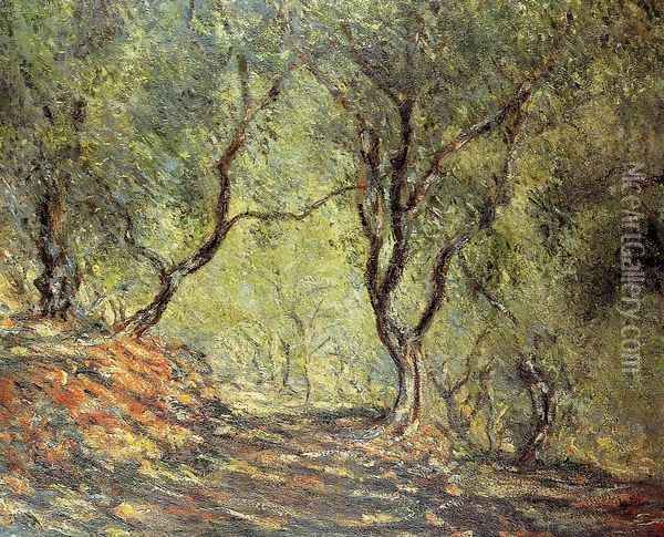 The Olive Tree Wood In The Moreno Garden Oil Painting - Claude Oscar Monet