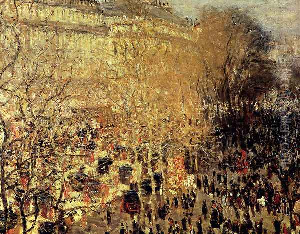 Boulevard des Capucines 2 Oil Painting - Claude Oscar Monet