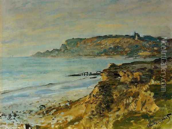 The Cliff At Sainte Adresse Oil Painting - Claude Oscar Monet