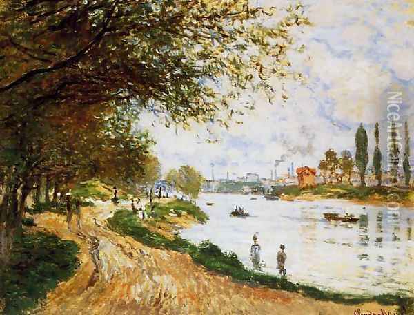 The Isle La Grande Jatte Oil Painting - Claude Oscar Monet