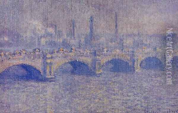 Waterloo Bridge Sunlight Effect Oil Painting - Claude Oscar Monet