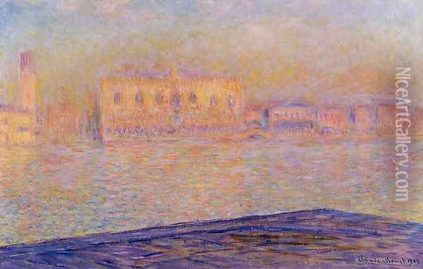 The Doges Palace Seen From San Giorgio Maggiore Aka San Giorgio Oil Painting - Claude Oscar Monet