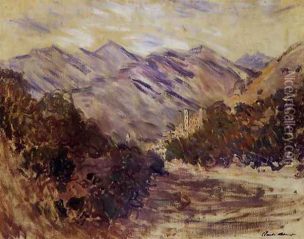 The Valley Of The Nervia With Dolceacqua Oil Painting - Claude Oscar Monet
