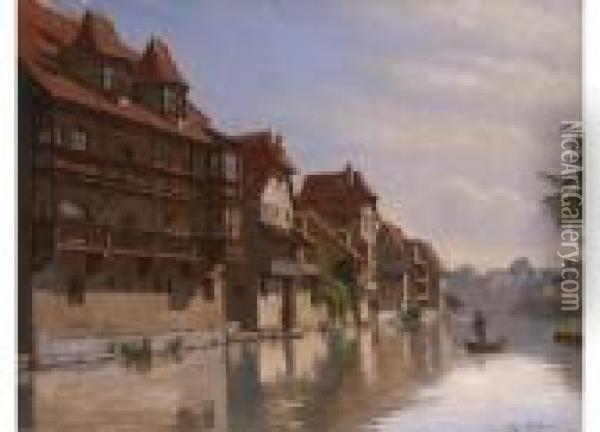 Stadtansicht Von Nurnberg Oil Painting - August Fischer