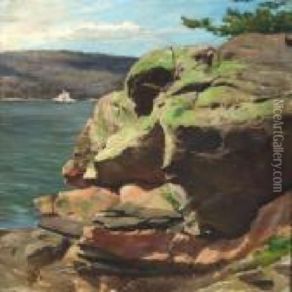 Summer Landscape Frombastad, Sweden Oil Painting - Paul-Gustave Fischer