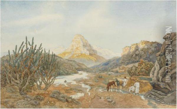 Sierra Madre De Durango - El Tacotin Oil Painting - Paul-Gustave Fischer