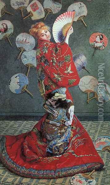 La Japonaise (or Camille Monet in Japanese Costume) Oil Painting - Claude Oscar Monet