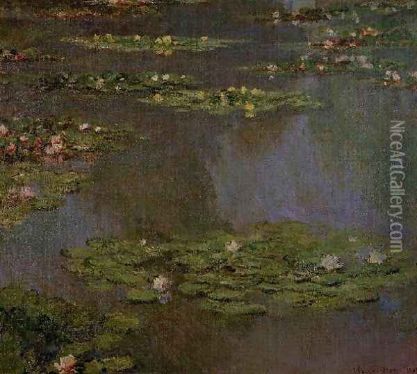 Water Lilies36 Oil Painting - Claude Oscar Monet