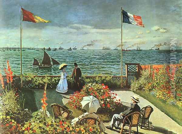 Terrace at St Adresse Oil Painting - Claude Oscar Monet