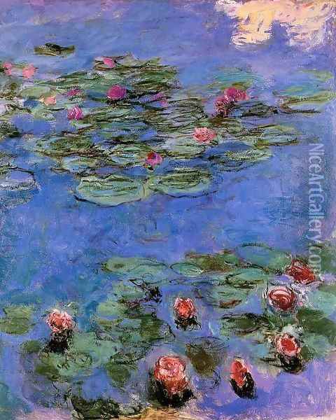 Red Water-Lilies 1914-1917 Oil Painting - Claude Oscar Monet