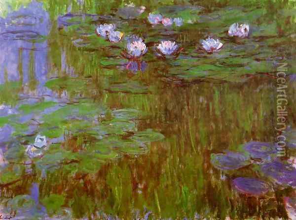 Water-Lilies2 1914-1917 Oil Painting - Claude Oscar Monet