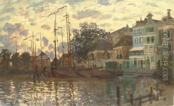 Le Dam à Zaandam, le soir Oil Painting - Claude Oscar Monet
