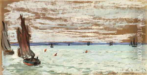 Au large (Open Sea) Oil Painting - Claude Oscar Monet