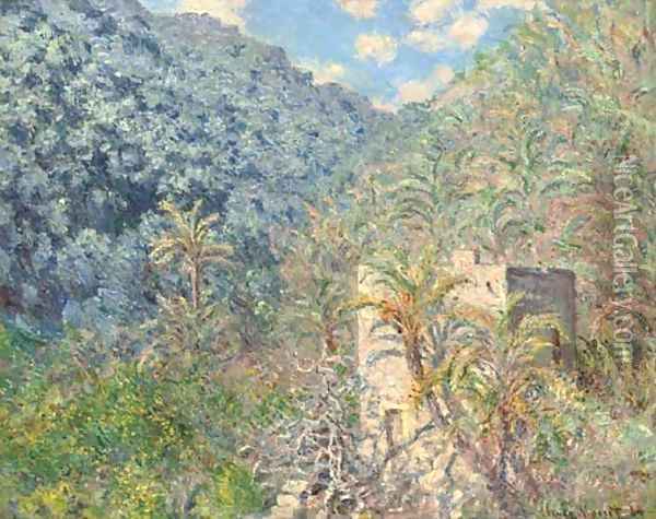 Oliviers et palmiers, vallee de Sasso Oil Painting - Claude Oscar Monet