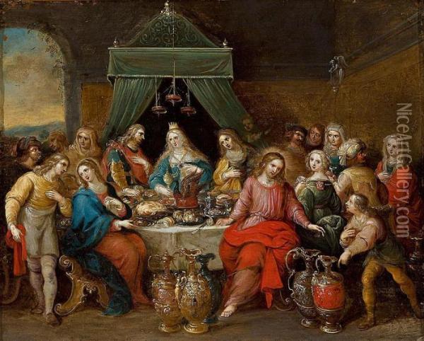 Las Bodas De Canaan Oil Painting - Frans II Francken
