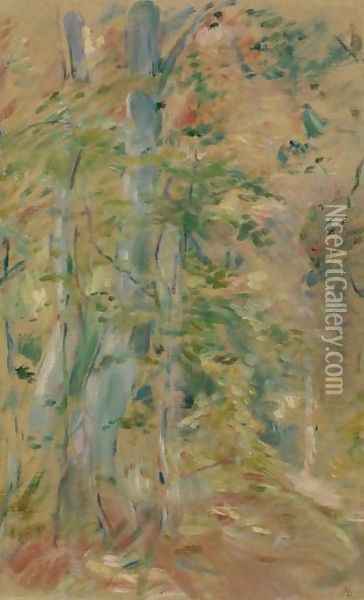Etude de forêt Oil Painting - Berthe Morisot