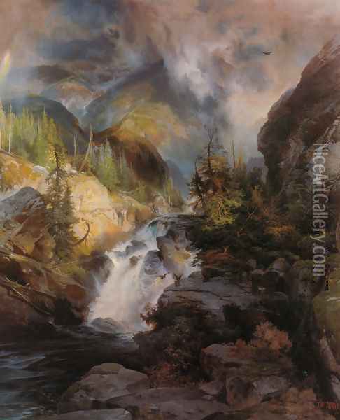 Children Of The Mountain Oil Painting - Thomas Moran