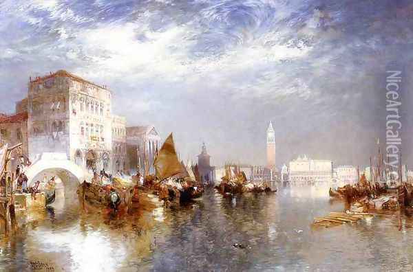 Glorious Venice Oil Painting - Thomas Moran