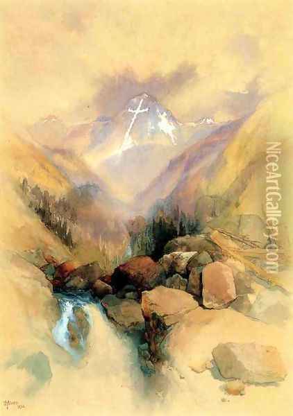 Mountain of the Holy Cross II Oil Painting - Thomas Moran
