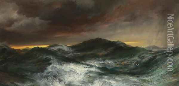 Norther in the Gulf of Mexico Oil Painting - Thomas Moran