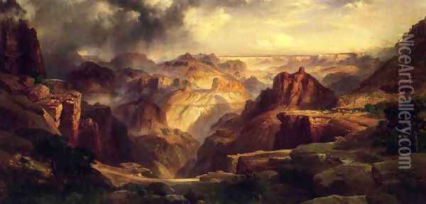 Grand Canyon VII Oil Painting - Thomas Moran