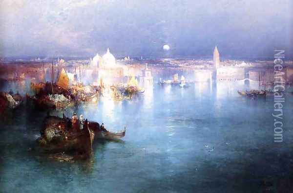 Venice from San Giorgio Oil Painting - Thomas Moran